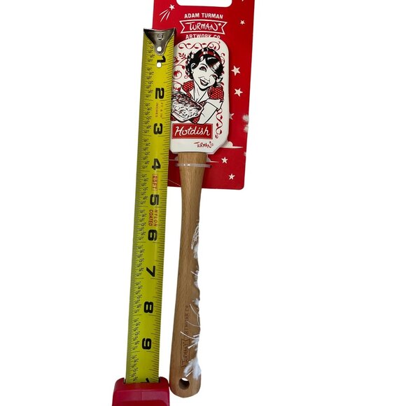 Adam Turman Hotdish Ladle With Wooden Handle & Printed Design - Picture 2 of 3